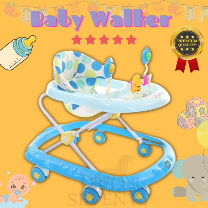 (Ready Stock)BEST Foldable Adjustable Baby Walker Educational