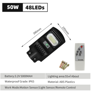 🔥🔥 LED Solar Light PIR Motion Sensor Light Control LED Lighting Outdoor Waterproof Lamp Street Light 50W-250W