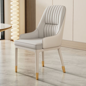 Light Luxury Dining Chair Nordic Back Chair Simple Chair Household Soft Bag Makeup Stool Ergonomic Bread Chair