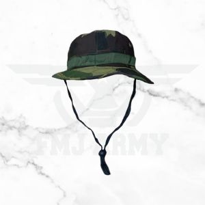 Topi Rimba Lapangan Loreng Woodland/US Tanpa Perekat / Velcro Bahan Ripstop - Quickdry