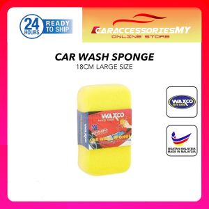 Waxco car wash sponge 18cm auto car care span cuci kereta