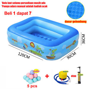 【1.5M/2.0M/3.8M】Mainan Anak Kolam Renang Karet Anak Baby Bathttub Kolam Mandi Bayi Swimming Pool Karet Murah Inflatable Swimming Pool For Kids