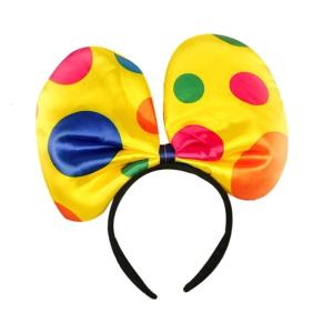 Clown Costume Set Include Clown Headband Bowtie Mini Skirt Accessories Halloween Cosplay Costume Circus Costume Gifts