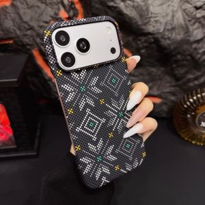 Ultra Thin Armor Carbon Fiber Pattern Magne Case For iPhone 17 Air 16 15 14 13 Pro Max For Magsafe Wireless Charging Cover