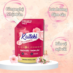 [1 Túi 2L] Nước Giặt Kaiteki - Làm Sạch Vượt Trội Lưu Hương Dài Lâu An Toàn Cho Gia