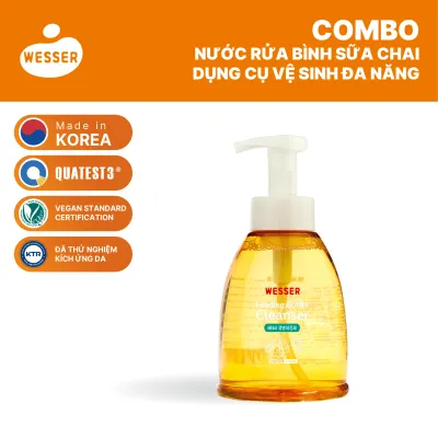 Nước rửa bình sữa Wesser dạng chai 500ml (Nhập khẩu)