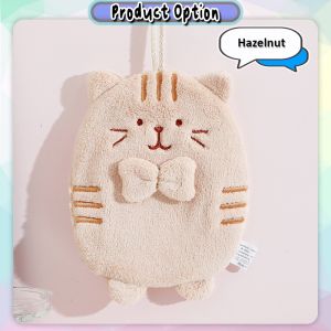 Cute Cat Hanging Kitchen Hand Towel Washcloth Microfiber Absorbent Towels 可爱猫咪擦手巾 Tuala Tangan - KW81