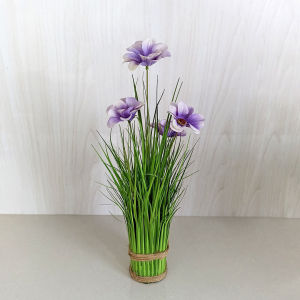 Pot Bunga Plastik Cosmos Daisy Tanaman Artificial Dekorasi Rumah Ruangan Vas Ornamen COD PBP122