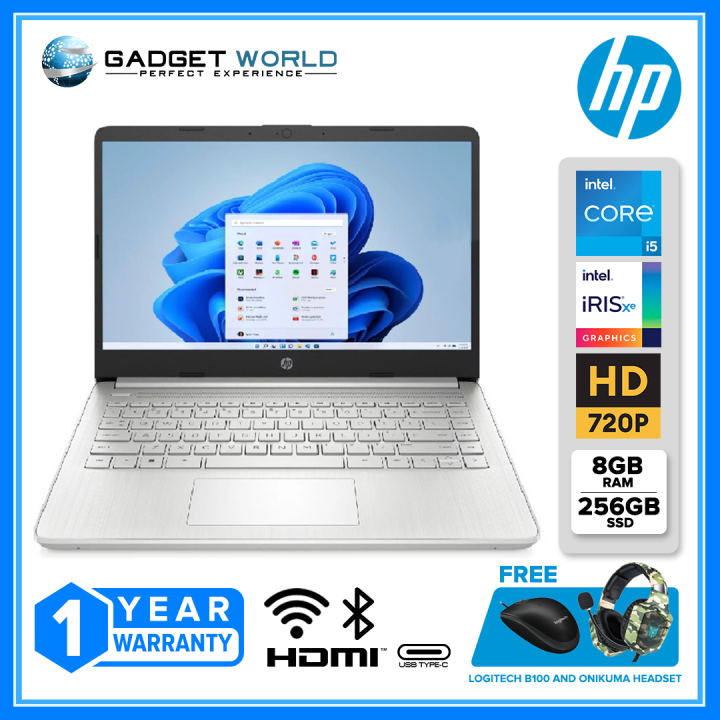 HP 14-dq2078wm 14" HD Laptop Intel Core I5-1135G7 11th Gen 8GB RAM ...