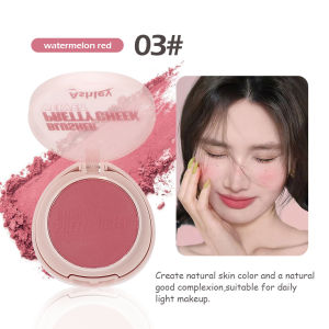 Ashley Shine 2-Piece Makeup Set - VelvetLong-Lasting Blusher & Highlighter with Mirrorand Brush Brilliant Lip Balm with Fruit Essence- Hydrating Moisturizing Deeply NourishingLip Care Cosmetic Makeup AS9092