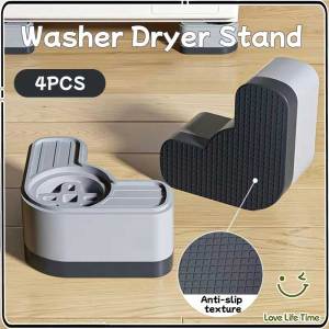 4pcs Washing Machine Anti-Vibration Pads Height Raise Stand Anti Slip Shock Absorbing Feet Pads