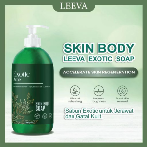 Leeva Sabun Exotic Acne - Sabun Wajah Jerawat & Komedo 100g - Anti Bacterial & Oil Control