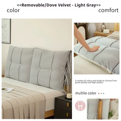 DreamHug Headboard Back Cushion Soft Bag Tatami Bed Soft Pack Anti-Collision Sponge Big Cushion Versatile Home Decor