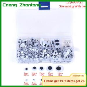 Cneng Self-adhesive mixed eyes for toys doll googly wiggly eyes diy accessories