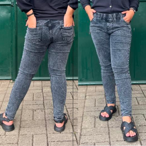 Celana Jumbo Legging Jeans Wanita / Bisa COD Bayar di Tempat / Womens Denim Plus Size