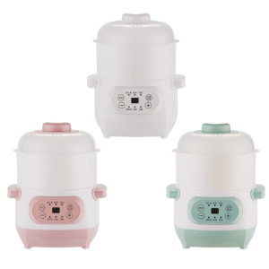 Multifunctional 1L Ceramic Electric Cooker Perfect for Soup and Porridge Ceramic Soup Cooker Small Electric Slow Cooker