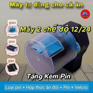 Máy Cho Cá Cảnh ăn Tự Động nhiều lựa chọn - Tặng Pin