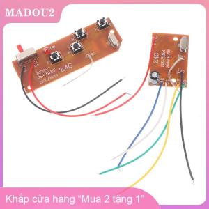 [COD] MADOU2 2.4G 4CH RC điều khiển từ xa 27MHz mạch PCB Transmitter Receiver Board với Antenna đài phát thanh cho RC Xe Xe tải