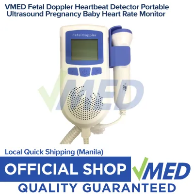 VMED Fetal Doppler Heartbeat Detector Portable Ultrasound Pregnancy Baby Heart Rate Monitor