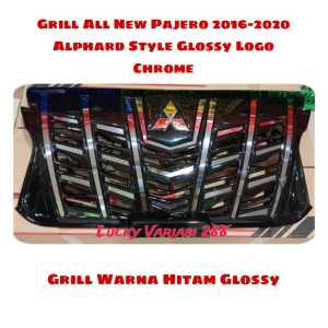 GRILL GERIL ALL NEW PAJERO 2016-2020 & 2021-2024 UP ALPHARD STYLE BAHAN PLASTIK