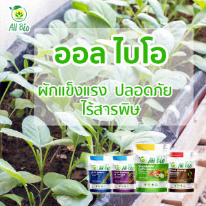 สารบำรุงพืช อาหารพืช อินทรีย์ ออร์แกนิค อะมิโน ตรา All Bio ออลไบโอ สูตรบำรุผัก 10g - (Vegetable Plant Nutrients)  ธรรมชาติ ปลอดสารเคมี
