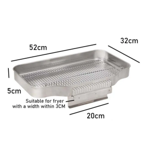 Large Capacity Stainless Steel Fryer Single And Dual Deep Fryers With Timing Electric Stainless Steel Deep Oil Fryer With Filter