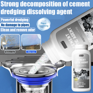 Powerful Cement Decomposer Concrete Floor Drain Cement Dissolver Floor Drain Unclogging Agent 水管疏通溶解剂