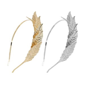 Witch Hair Bride Headbands Golden Leaf for Carnivals Party Handmade Gothic Party Costume Bride Accessories