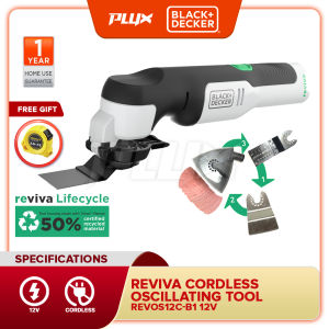 BLACK + DECKER 12V REVIVA Cordless Oscillating Tool REVOS12C-B1