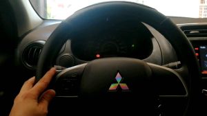 Mirage and Expander Steering Wheel Hologram Decal Logo-Brand-Hyperium