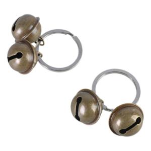 2pcs Vintage Brasses Clatter Bells Loud Coppers Cats Bells Small Collar Bells Pet Fashion Accessory