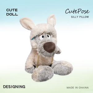 JOJO CASTLE Camouflaged Wolf Plush Toy Sleepy Sheep Doll Forest Family Muppets Sleep Pillow 35/50cm Wolf Doll in Sheeps Clothing Birthday Gift