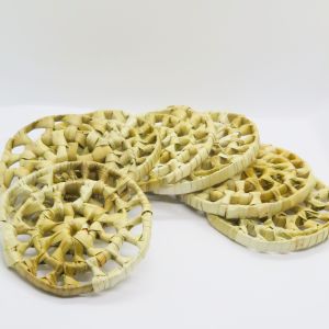 3x5" Buri Circle | No Furries Delights | Healthy Small Animal Chew Toys for Small Pet Animals & Avian Pets
