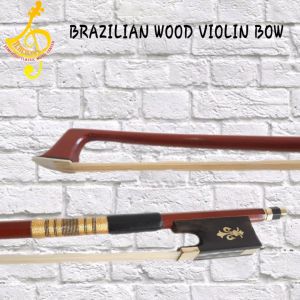 Handmade Brazilian Wood Violin Bow 4/4 for Orchestra Performer and Student