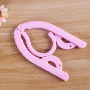 Folding Hanger Portable Travel Foldable Plastic Hanger Non-slip Hanger Wardrobe Clothes Drying Rack