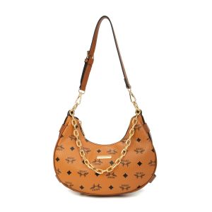 MKMC Tas Selempang Wanita Shoulder Bag Wanita Terbaru Tas Bahu Kerja Make Up Kondangan Moon Bag Import Wanita Kulit Tas Fashion Wanita Rantai Kekinian COD