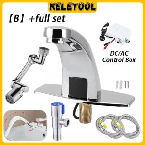 Alloy Automatic Infrared Sensor Faucet Bathroom Auto sensor water tap Faucet Set Touchless for home Bathroom