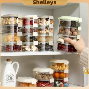 [Shelleys] Kitchen Spice Storage Box Onion Ginger Garlic Fresh-keeping Box Multi-layer Food Sealing Moisture-proof Packaging Tank Household