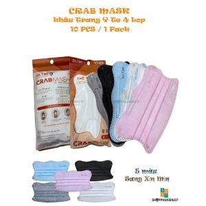 Khẩu Trang Y Tế Cua An Tâm Kiểu Dáng Mới Cho Người Lớn 4 Lớp Giấy Kháng Khuẩn