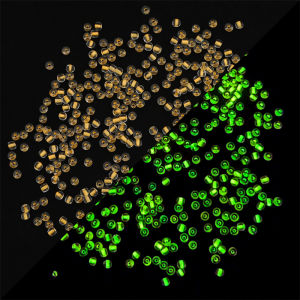 10g 2/3/4mm High Quality Uniform Size Lined Luminous Beads Glow In The Dark Glass Beads  Loose Spacer Beads For Needle Work Jewelry DIY Making Accessories