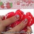 TAIYO Taba Squishy Pinch Strawberry Squeeze Fruit pencet kenyal lucu imut squisi Stress Relief Mainan. 