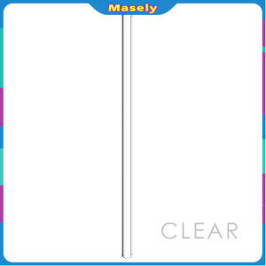 Masely Elbow/Straight Glass Straw 20CM High Temperature Resistant 4colors Coffee Milk Tea Beverage Tube