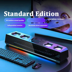 Protable RGB Bluetooth Wireless Speaker Chargable HIFI Surround Stereo Subwoofer Soundbar For PC Laptop Audio