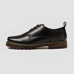 LUIS FULL BLACK |ManNeedMe x ARF| Sepatu Low Boots Pria Formal / Kantor / PDH Docmart Shoes