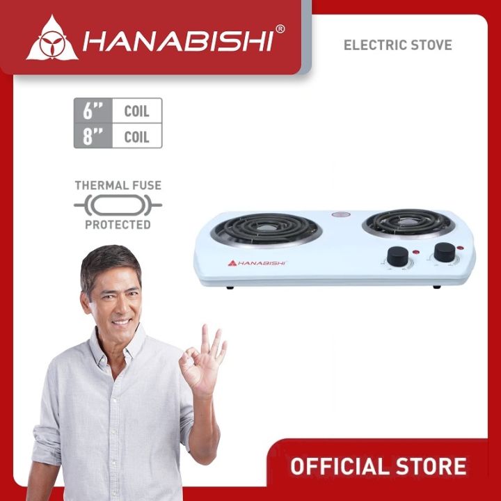 Hanabishi Electric Stove HES100 6" and 8" Double Coil Electric Stove