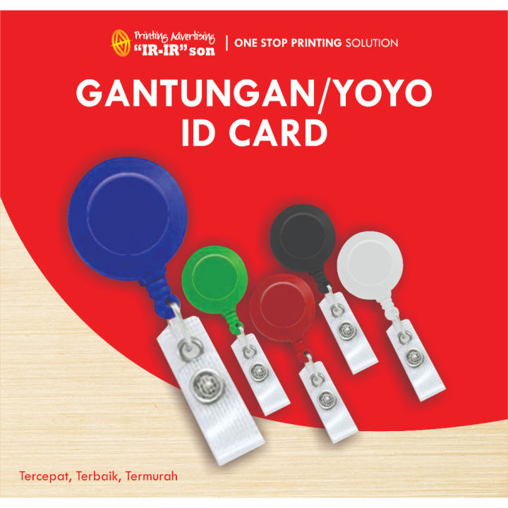 ID CARD YOYO TARIK GANTUNGAN ID CARD HANG TAG NAME WARNA | Lazada Indonesia