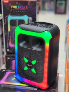 ลำโพงบลูทูธ ดอก8นิ้ว แถมไมค์ลอย1ตัว KTS-2452 ปรับไฟ/เสียงได้ 12W เชื่อม2เครื่องได้ รองรับAUX TF USB มีแบตในตัว ลำโพงไร้สาย เสียงดีเบสแน่น