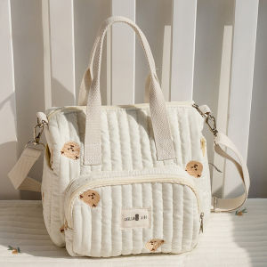 HamshMoc Diaper Bag Large Capacity Tote Bag For Moms Multiple Pockets Shoulder Hand Carry Bag Adjustable Strap