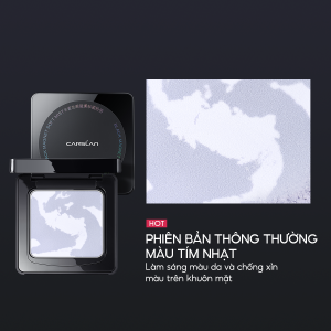 Phấn phủ trang điểm CARSLAN lâu trôi kiềm dầu 24 giờ 8g vỏ màu đen nam châm