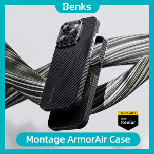 Benks Montage ArmorAir Case built with Kevlar® for iPhone 15 Pro Max Apple 14ProMax Ultra-Thin Protective Case MagSafe Compatible